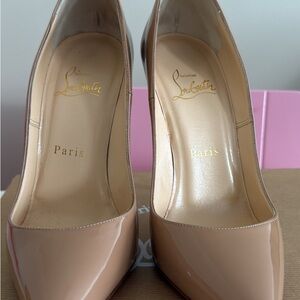 Christian Louboutin Beige Patent Heels